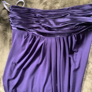 Purple David's Bridal Bridesmaid Gown